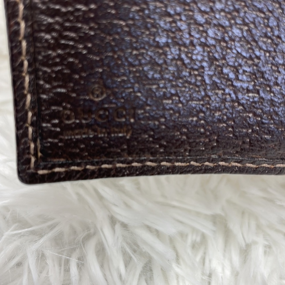 GUCCI BIFOLD MONOGRAM WEBLINE GG WALLET VGC - Picture 11 of 14